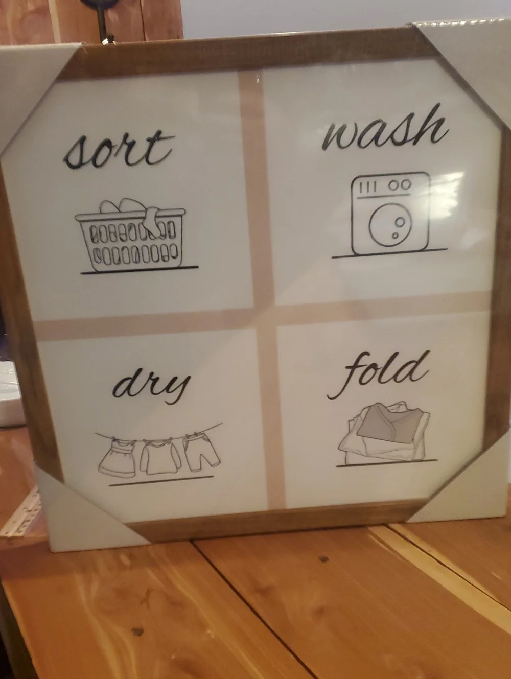 Laundry Room Wall Art - Sort Wash Dry Fold